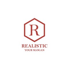 letter r logo template