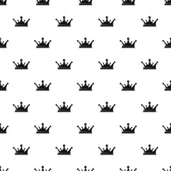 Crown pattern vector seamless repeating for any web design