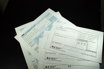 IRS Income Tax Forms 1099 and W2