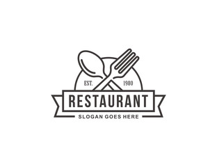 Restaurant logo template