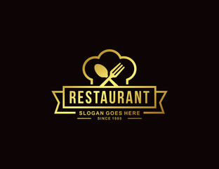 Restaurant logo template