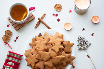 Homemade gingerbread cookies