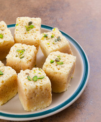 Indian Traditional Famous Sweet Food Mysore Pak or Mysoor Pak