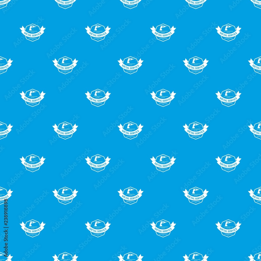Poster metal service pattern vector seamless blue repeat for any use