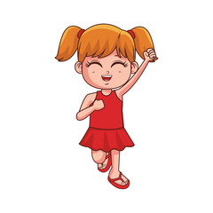 cute girl cartoon