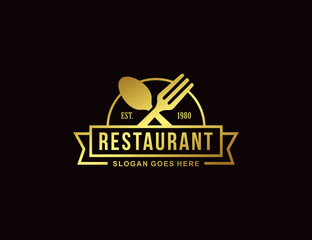 Restaurant logo template