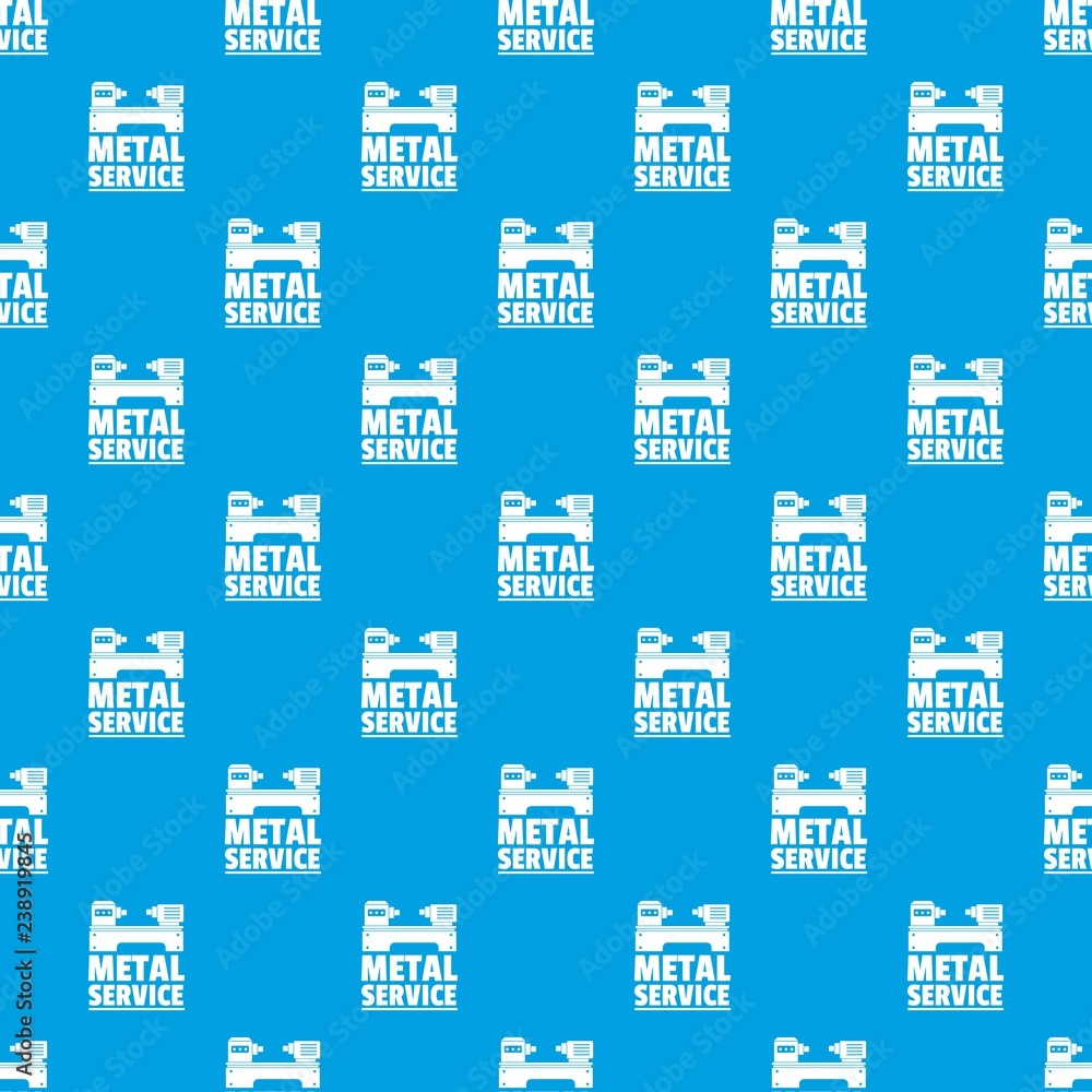 Poster factory machine pattern vector seamless blue repeat for any use