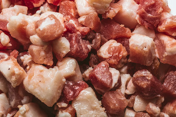 Closed up of Italian pancetta