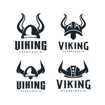 Viking logo design inspiration. Good for masculine" business: Transportation, Cross Fit, Gym, Game Club, etc - Vector