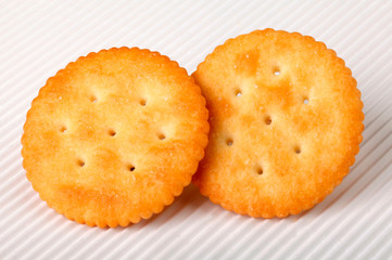 RITZ CRACKERS            CLOSE UP FOOD IMAGE