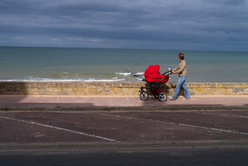 promenade with baby