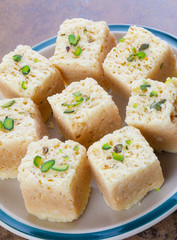 Indian Traditional Famous Sweet Food Mysore Pak or Mysoor Pak
