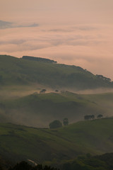 Jaizkibel mountain next to the basque coast, Basque Country.