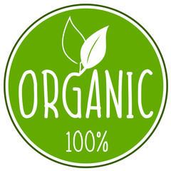 Icon Illustration 100% organic