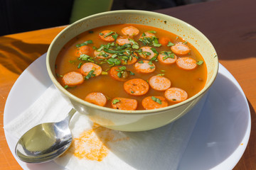 Suppe auf der Alm