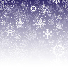 Winter violet gradient Christmas frame