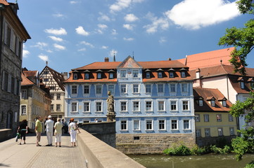 Bamberg, Rathaus an der Regnitz