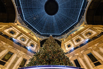 Milano luci di Natale 2018 Piazza Duomo e Galleria