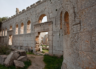 Fototapeta na wymiar Ruins of the monastery of St. Simeon. Syria
