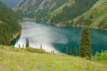 Kolsai Lake. National Park, Tien-Shan Mountains, Kazakhstan