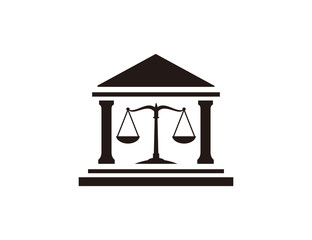 Court house icon vector