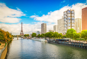 Obraz premium eiffel tour and from Trocadero, Paris