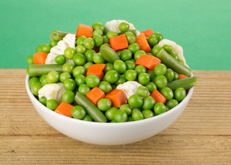 MIXED VEGETABLES IN BOWL CLOSE UP FOOD IMAGE