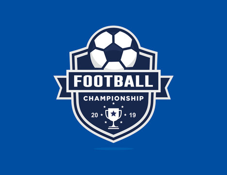 Soccer football logo template