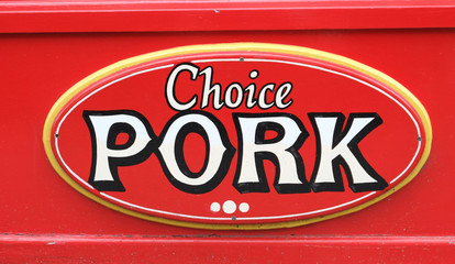 Fototapeta premium MEAT SIGNS CLOSE UP FOOD IMAGE