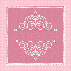 pink card with a pattern