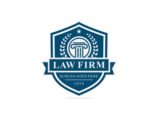 Obraz premium Law firm logo template