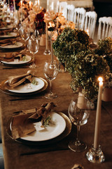 christmas table setting