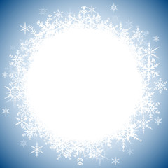 snowflakes with white empty center