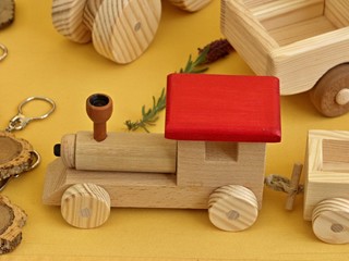 Holzspielzeug - Lokomotive