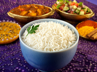 WHITE BASMATI RICE INDIAN FOOD