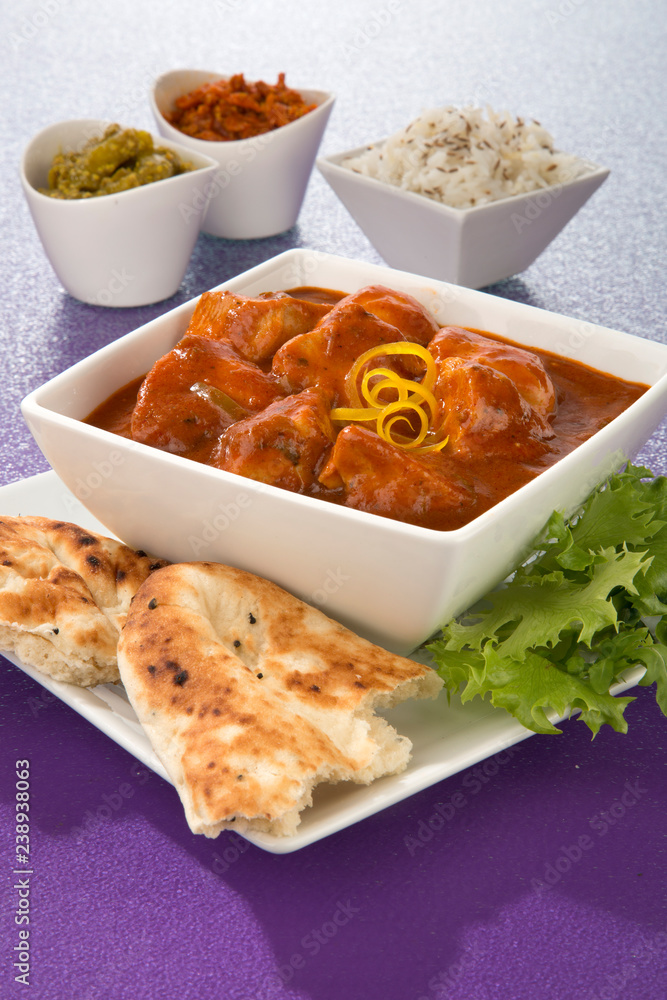 Canvas Prints         INDIAN CHICKEN TIKKA MASALA CURRY  CLOSE UP FOOD IMAGE