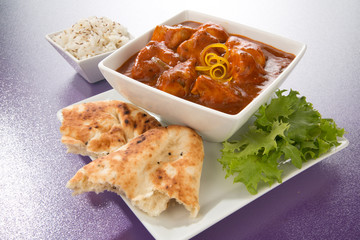     INDIAN CHICKEN TIKKA MASALA CURRY CLOSE UP FOOD IMAGE