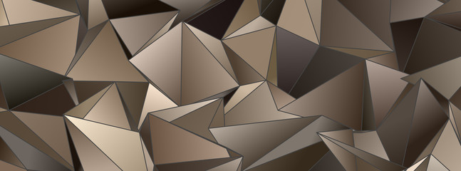 Abstract Low-Poly triangular modern background