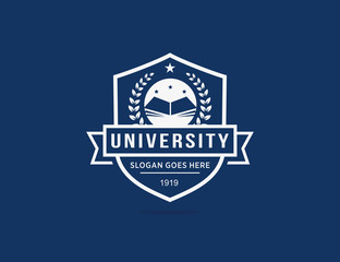 University college school logo template