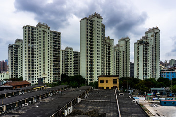 Fototapeta na wymiar Shanghai Highrise Apartment Building 12