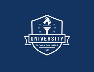 Obraz premium University college school logo template