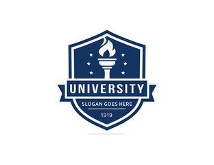 University college school logo template