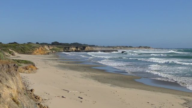 The Pacific Ocean at Ano Nuevo State Park, Santa Cruz County, California, USA, 2018