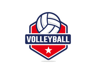 Fototapeta premium Volley ball logo template