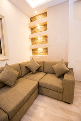Interior design of luxury apartment living room