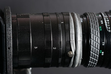 In macro photography and photomicrography, a bellows device is very helpful and almost indispensable