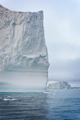 Fototapeta na wymiar Glaciers on the Arctic Ocean in Greenland