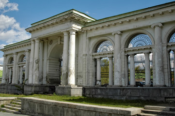 Ekaterinburg, Russia - May 18, 2006: Gate of City palace of children and youth creativity 