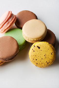 Macarons in pyramid stack