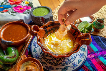 Mexican melted cheese 